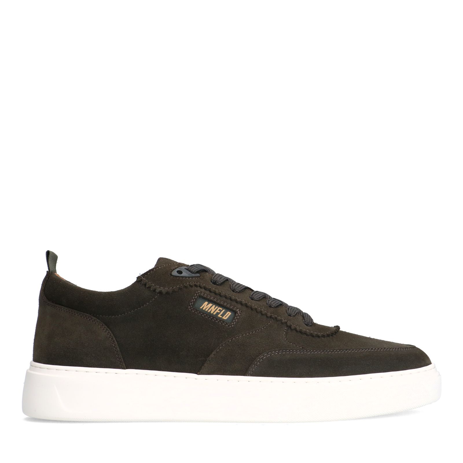 Donkergroene suède sneakers