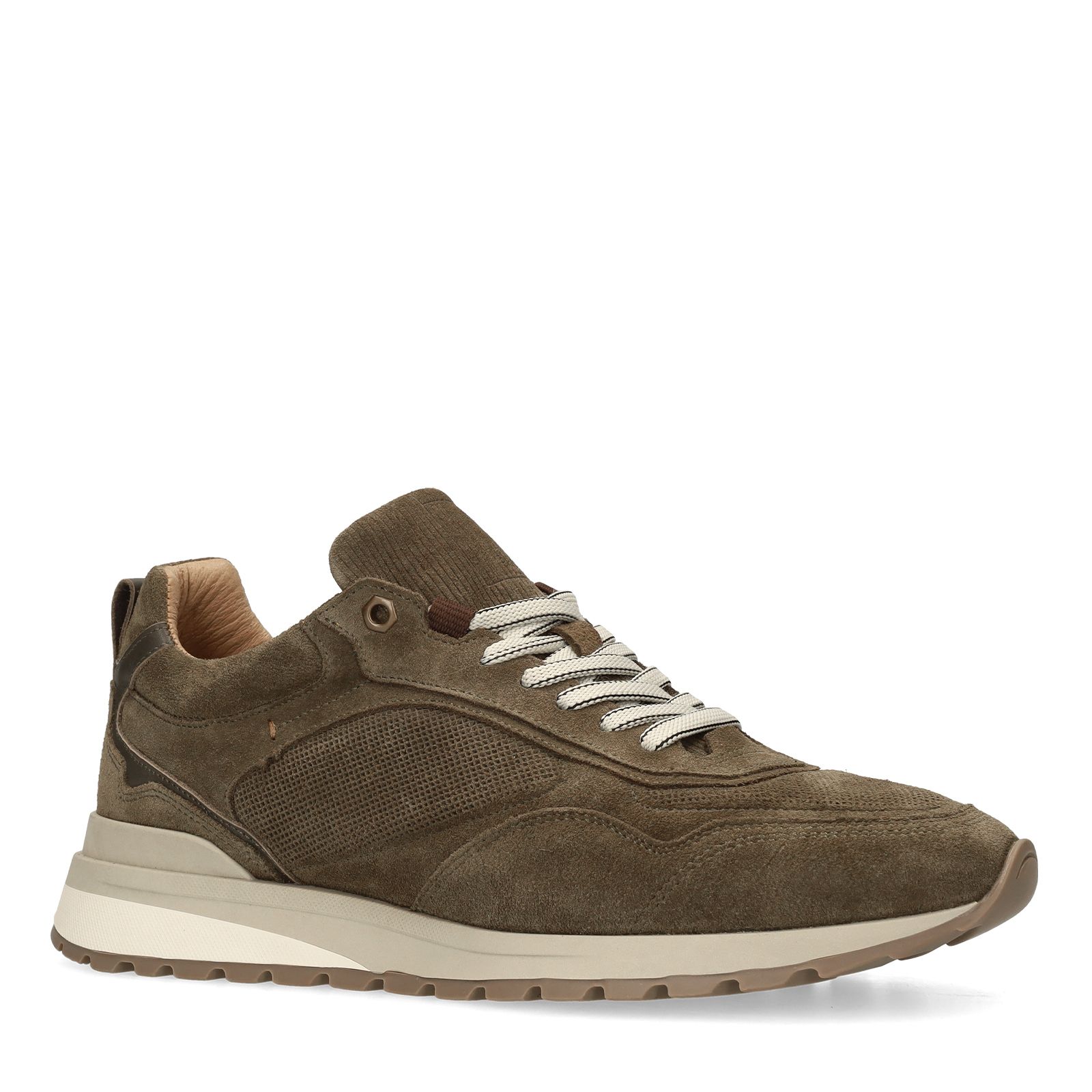 Groene suède sneakers