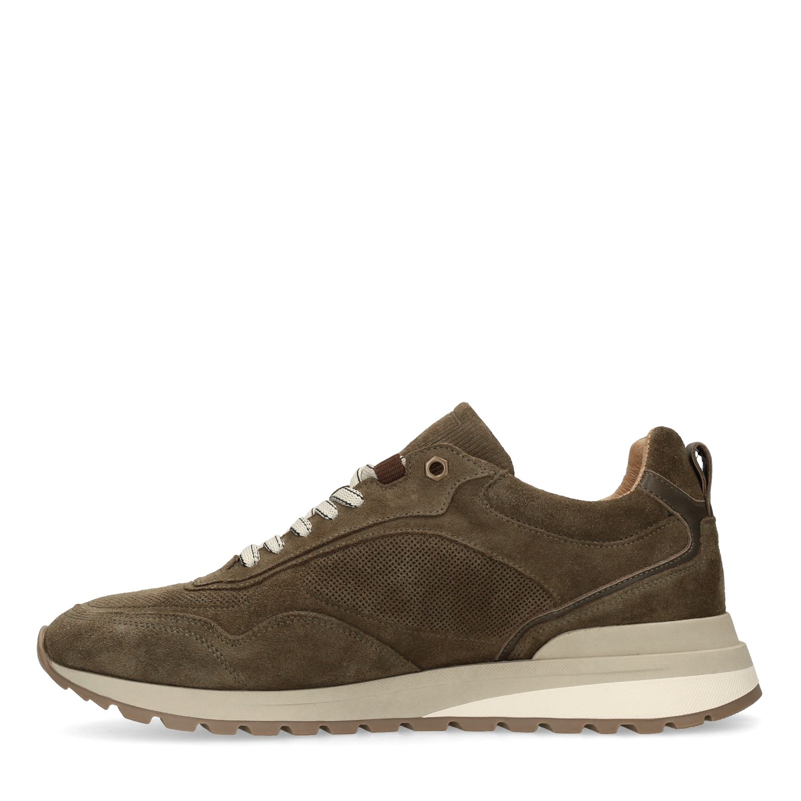Groene suède sneakers