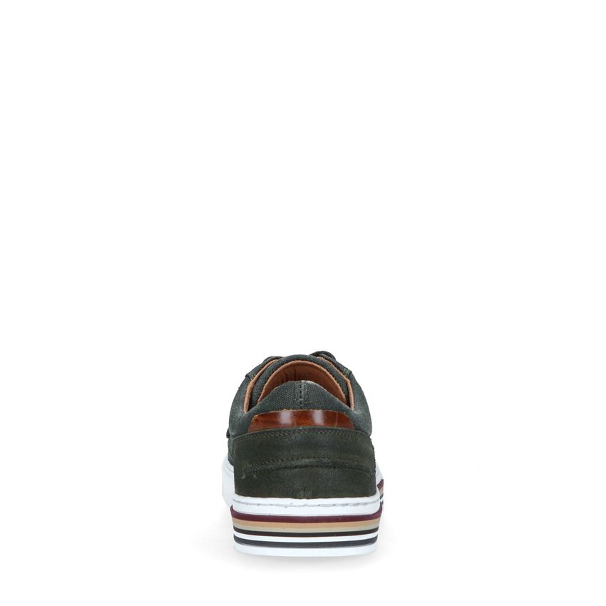 Donkergroene canvas sneakers