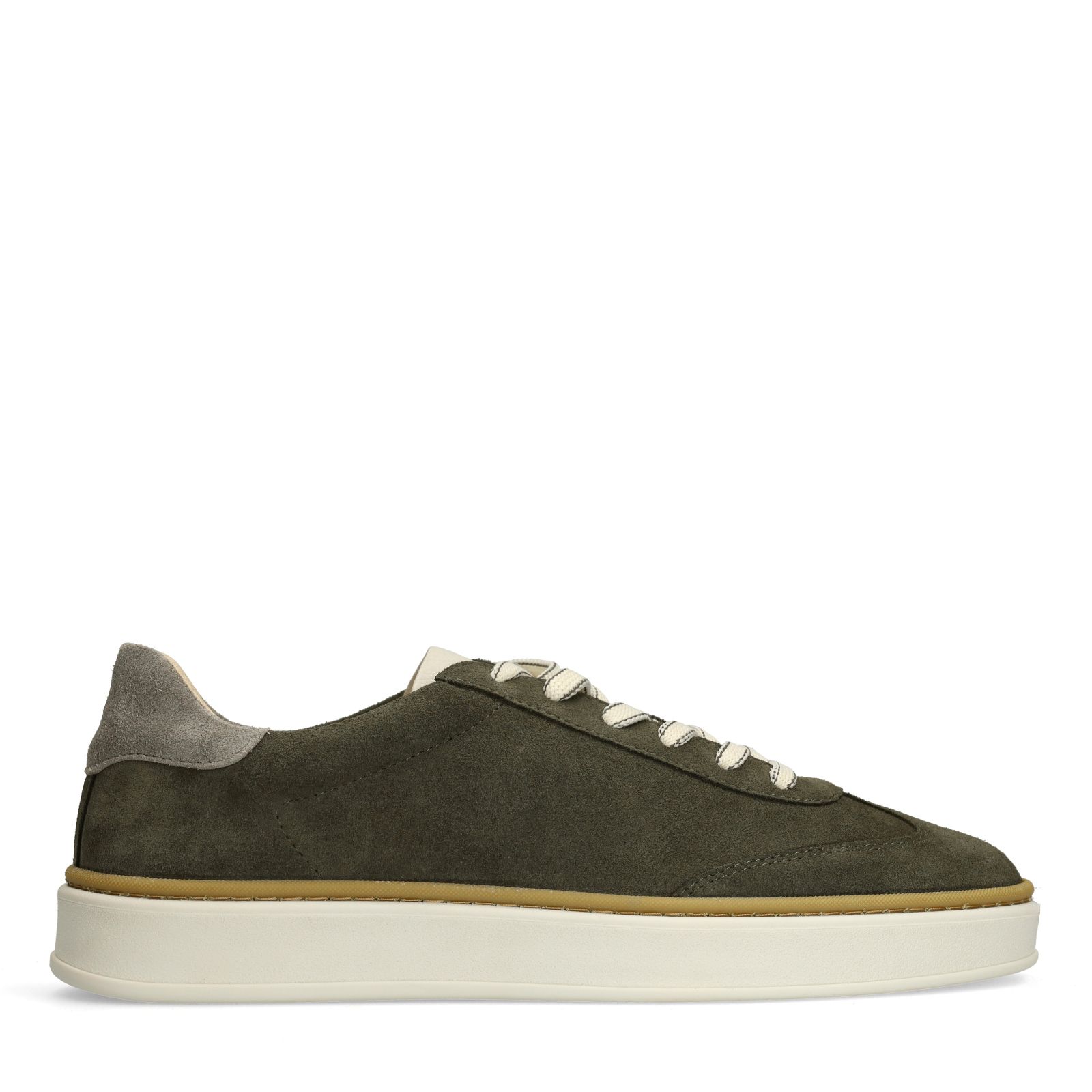 Grüne Veloursleder-Sneaker