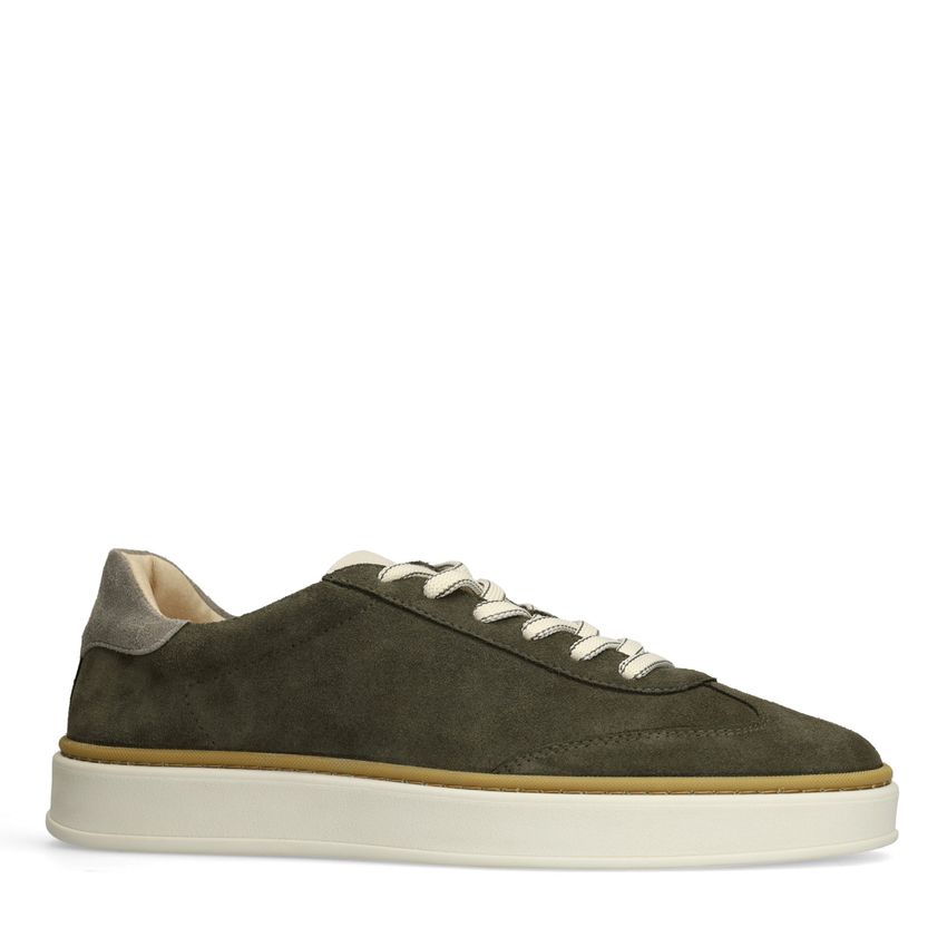 Groene suède sneakers