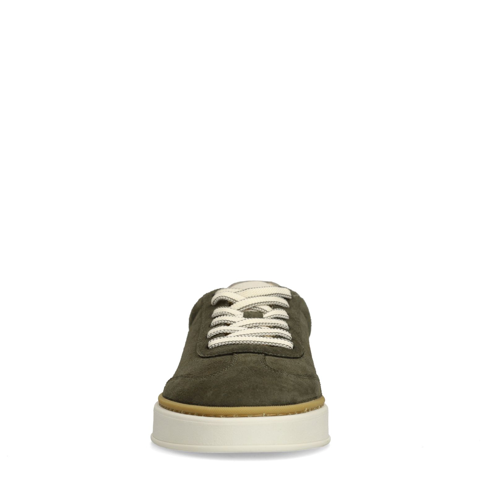 Grüne Veloursleder-Sneaker