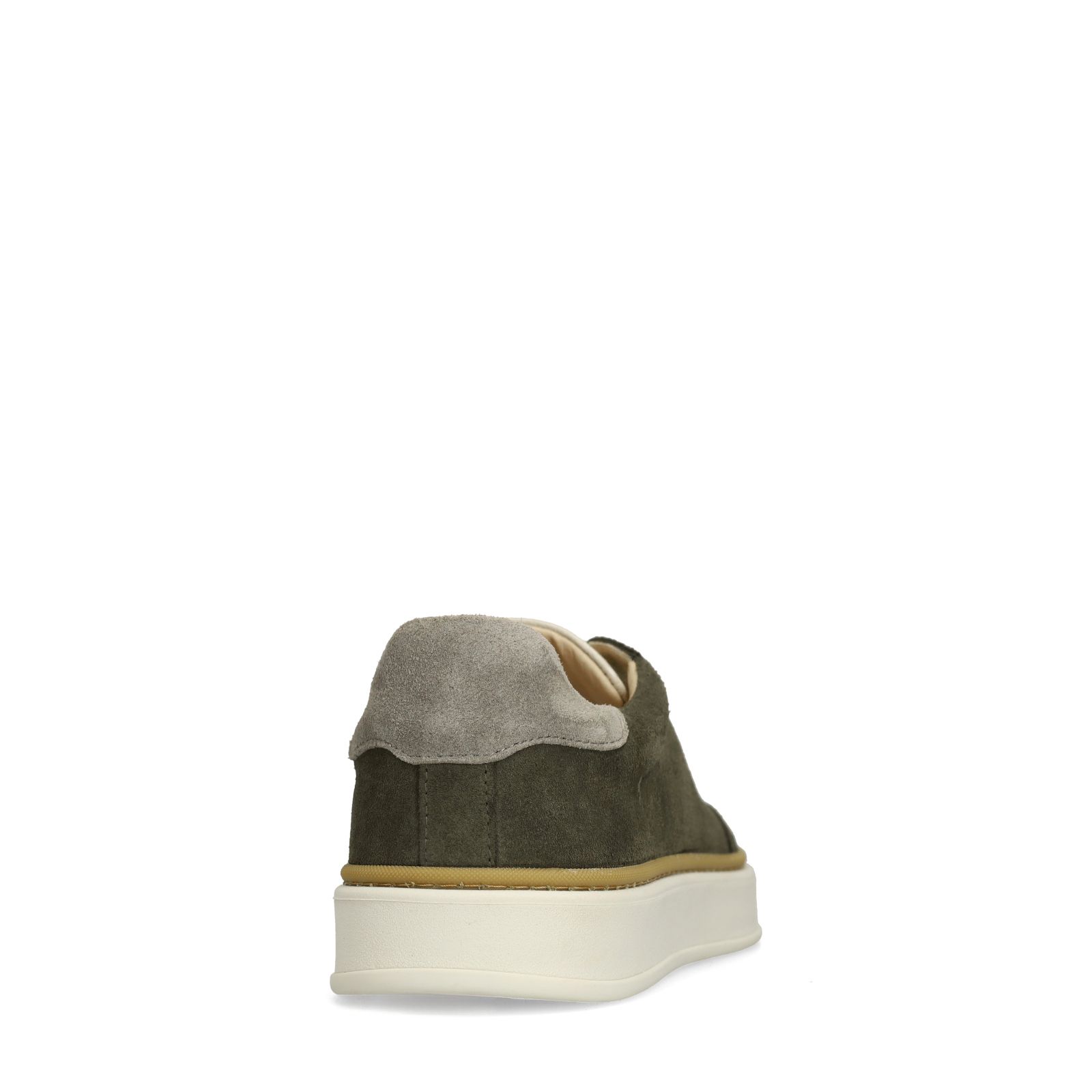 Grüne Veloursleder-Sneaker