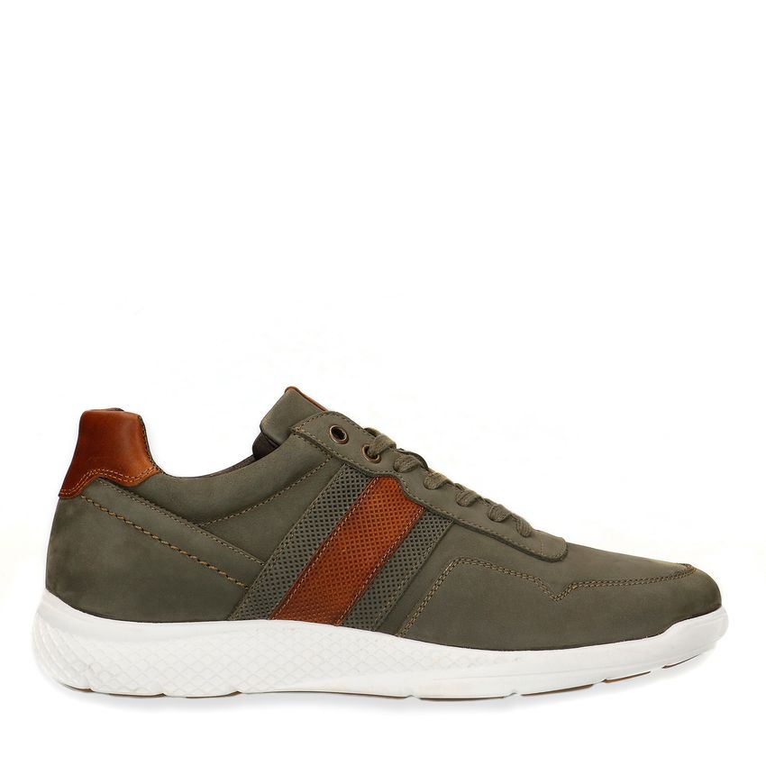 Groene nubuck sneakers