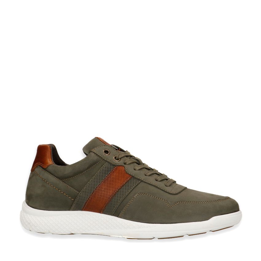 Groene nubuck sneakers