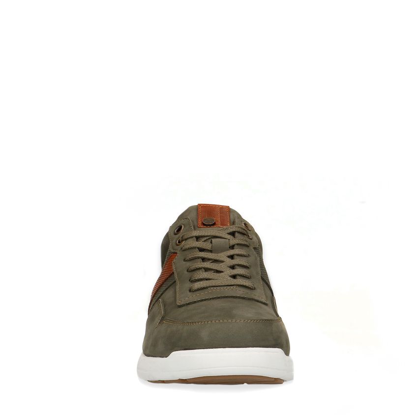 Groene nubuck sneakers