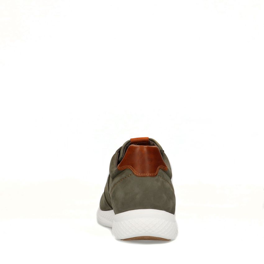 Groene nubuck sneakers