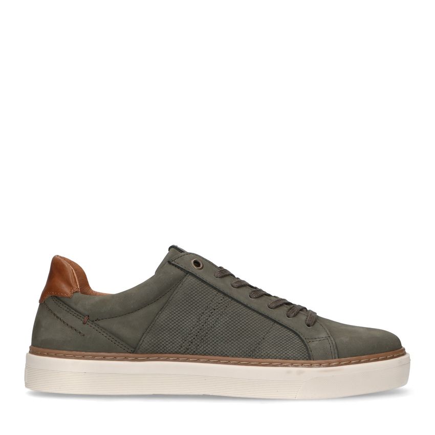 Khaki nubuck sneakers