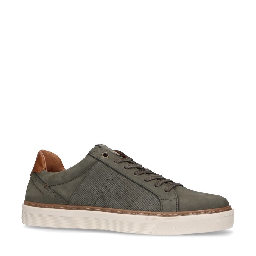 Khaki nubuck sneakers