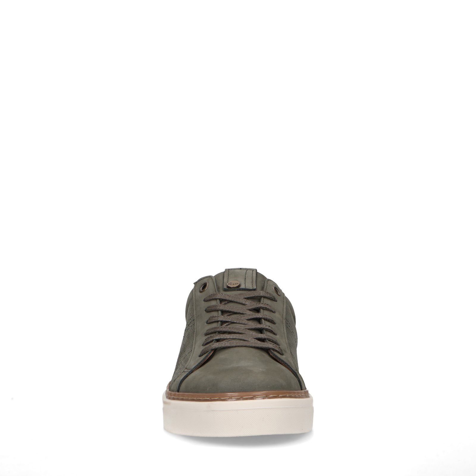 Kaki Sneaker aus Nubukleder