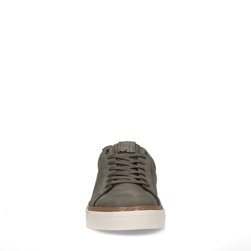 Khaki nubuck sneakers