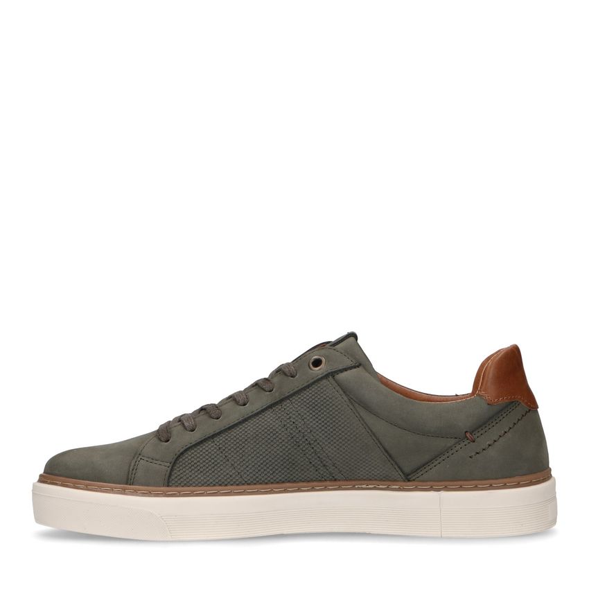 Khaki nubuck sneakers