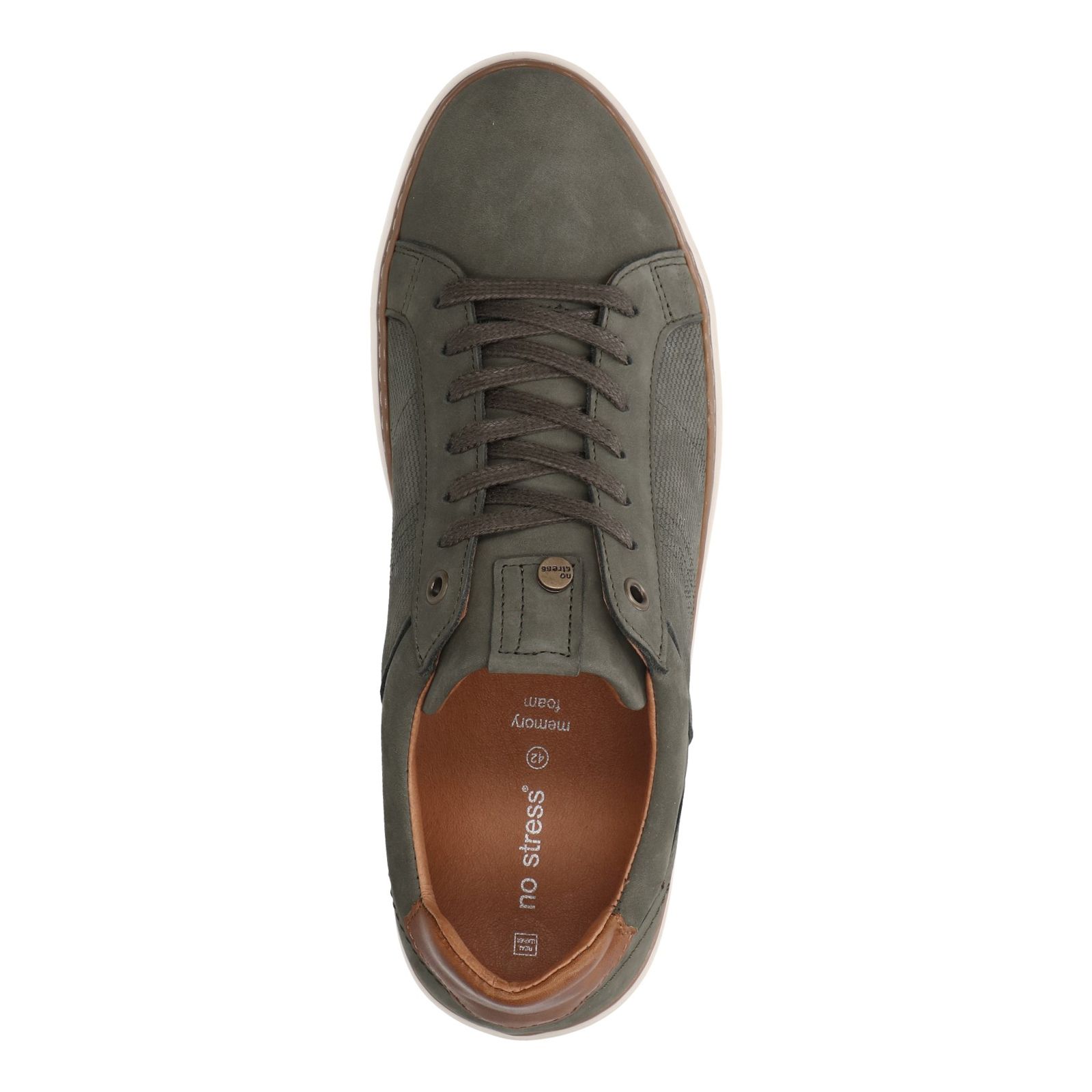 Khaki nubuck sneakers