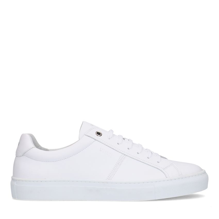 Witte leren sneakers