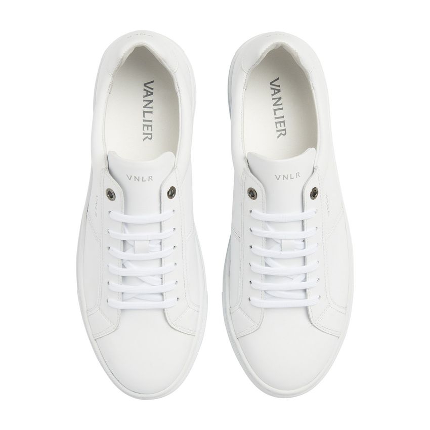 Witte leren sneakers