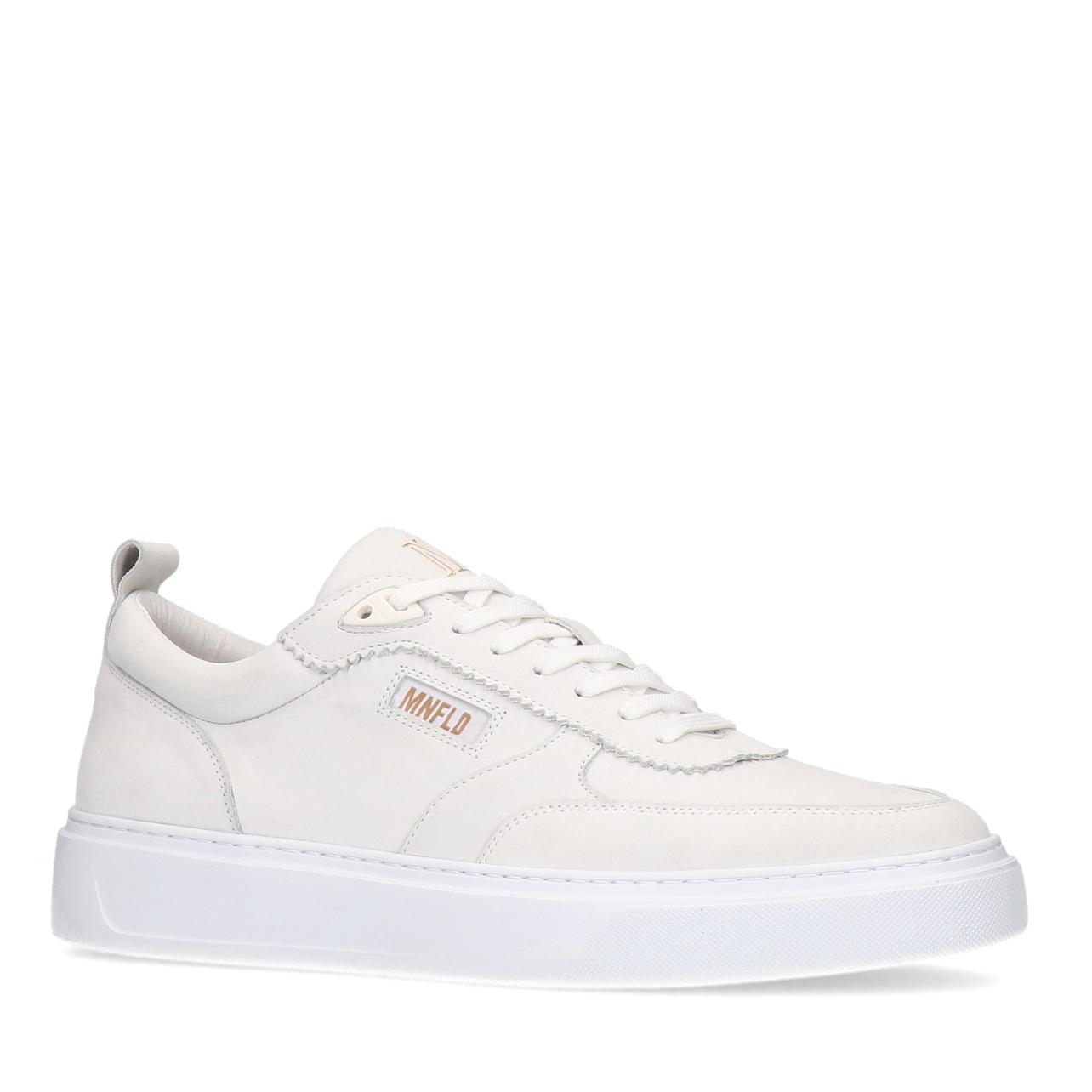 Witte best sale sneakers leer