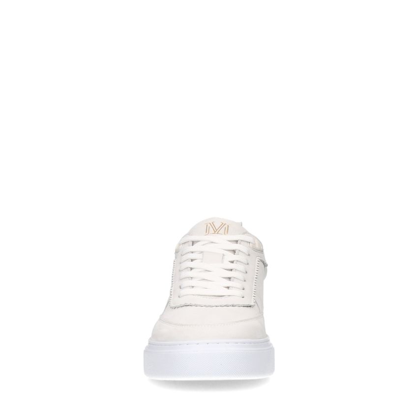 Witte leren sneakers