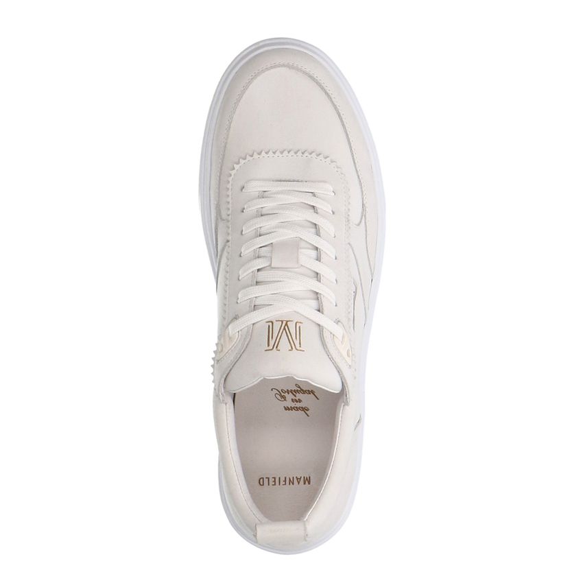 Witte leren sneakers