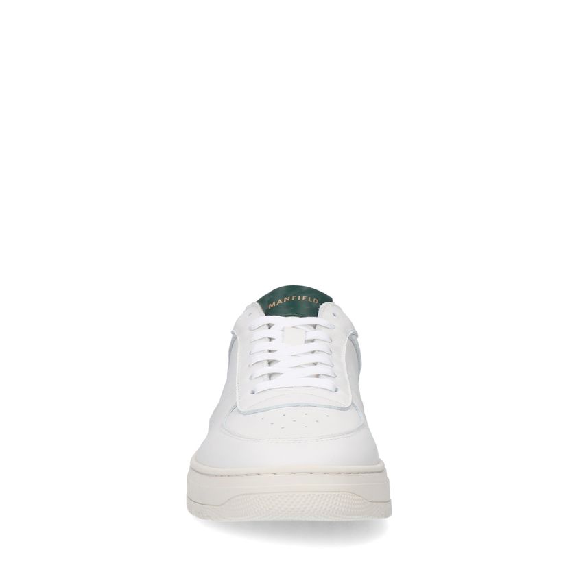 Witte leren sneakers