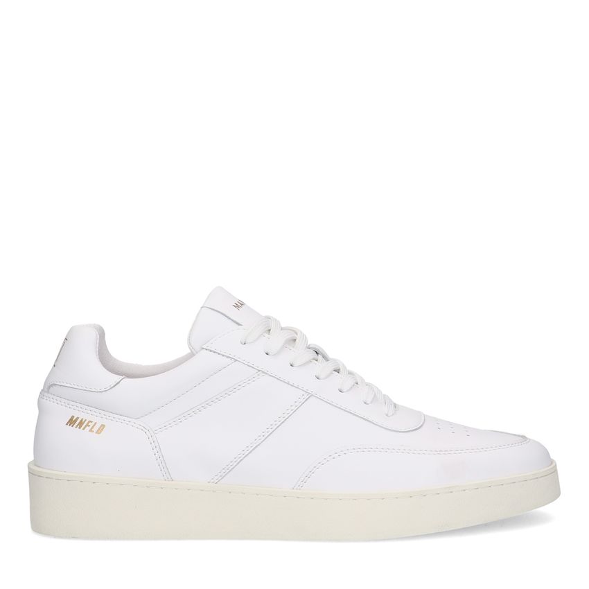 Witte leren sneakers