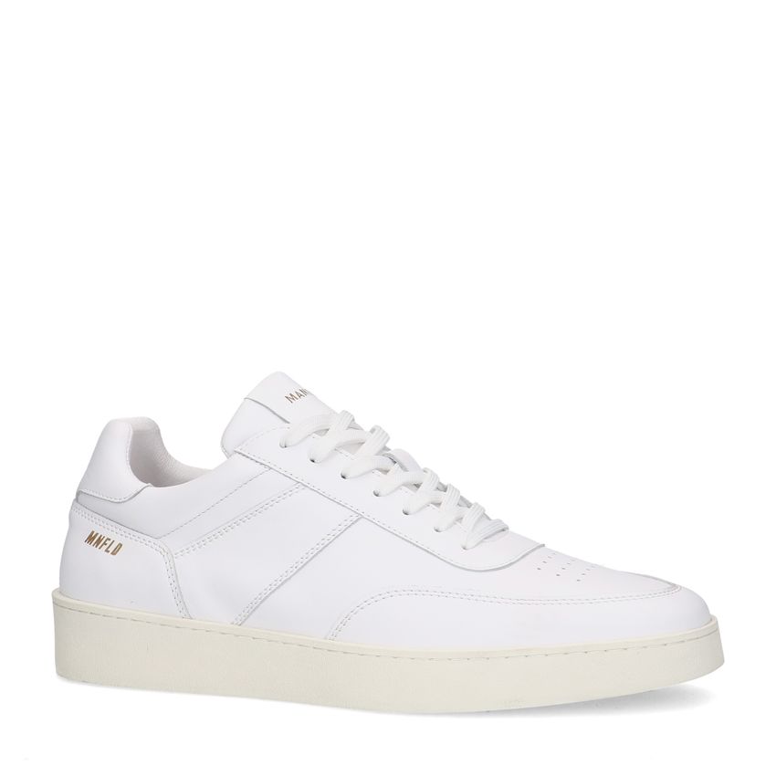 Witte leren sneakers