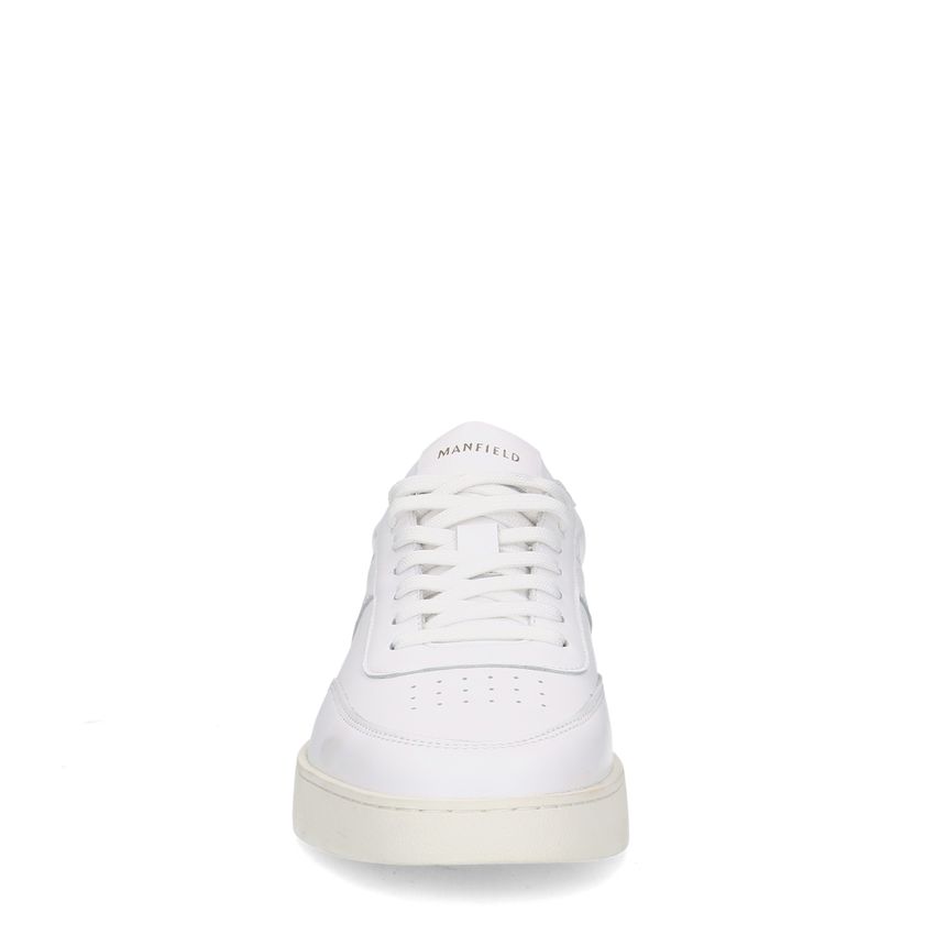 Witte leren sneakers