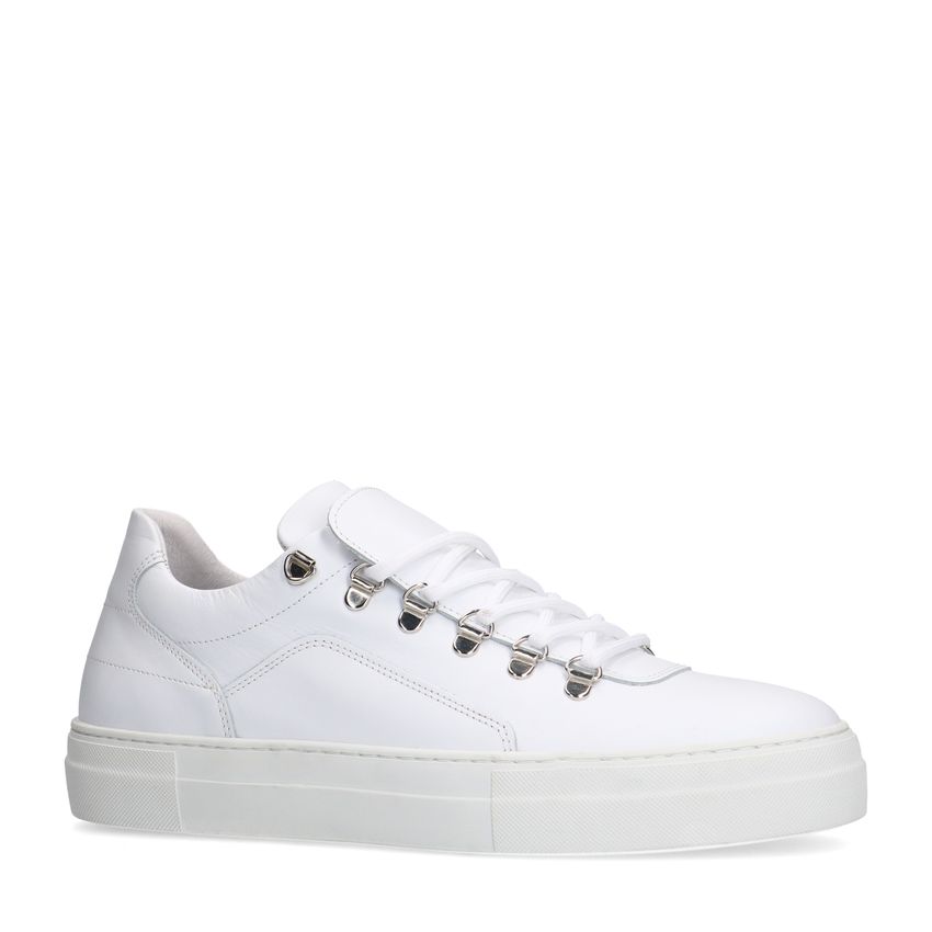 Witte leren sneakers