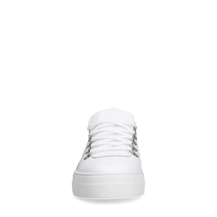 Witte leren sneakers