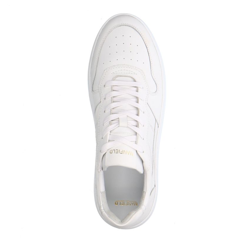 Witte leren sneakers