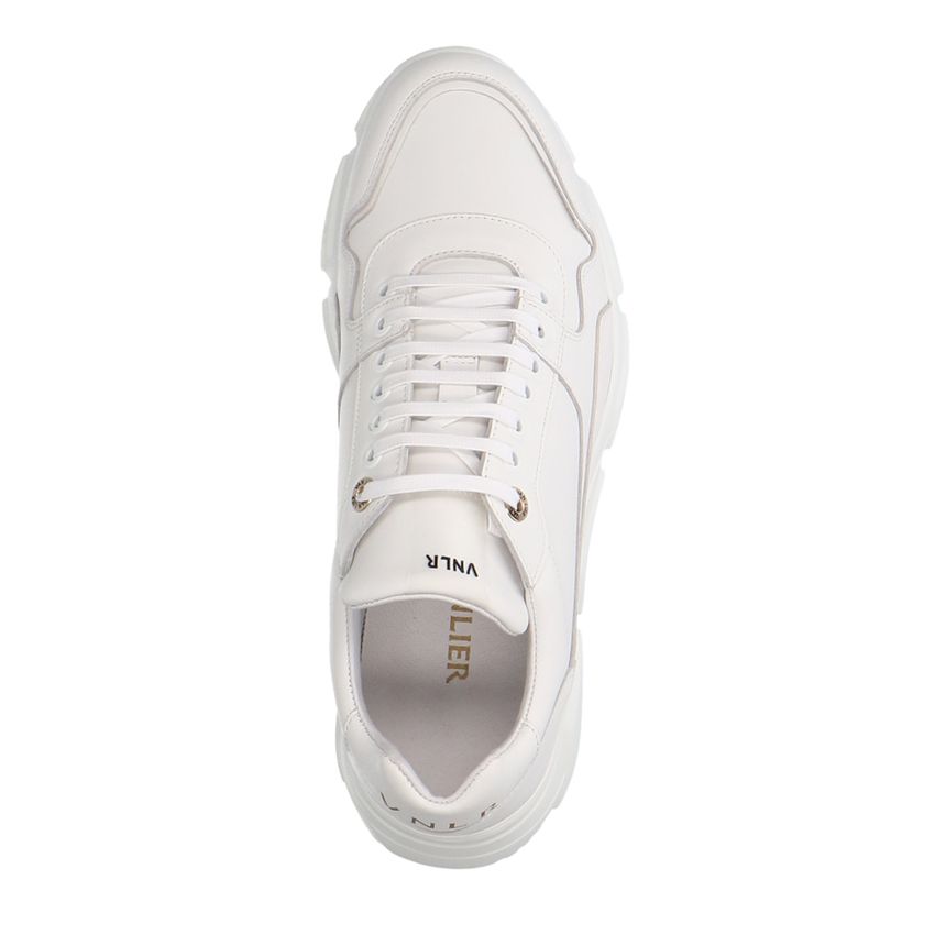 Witte leren sneakers