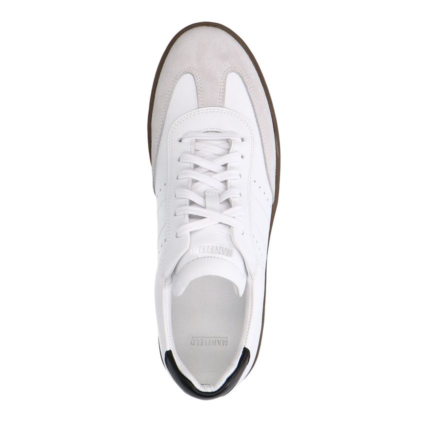 Witte leren sneaker