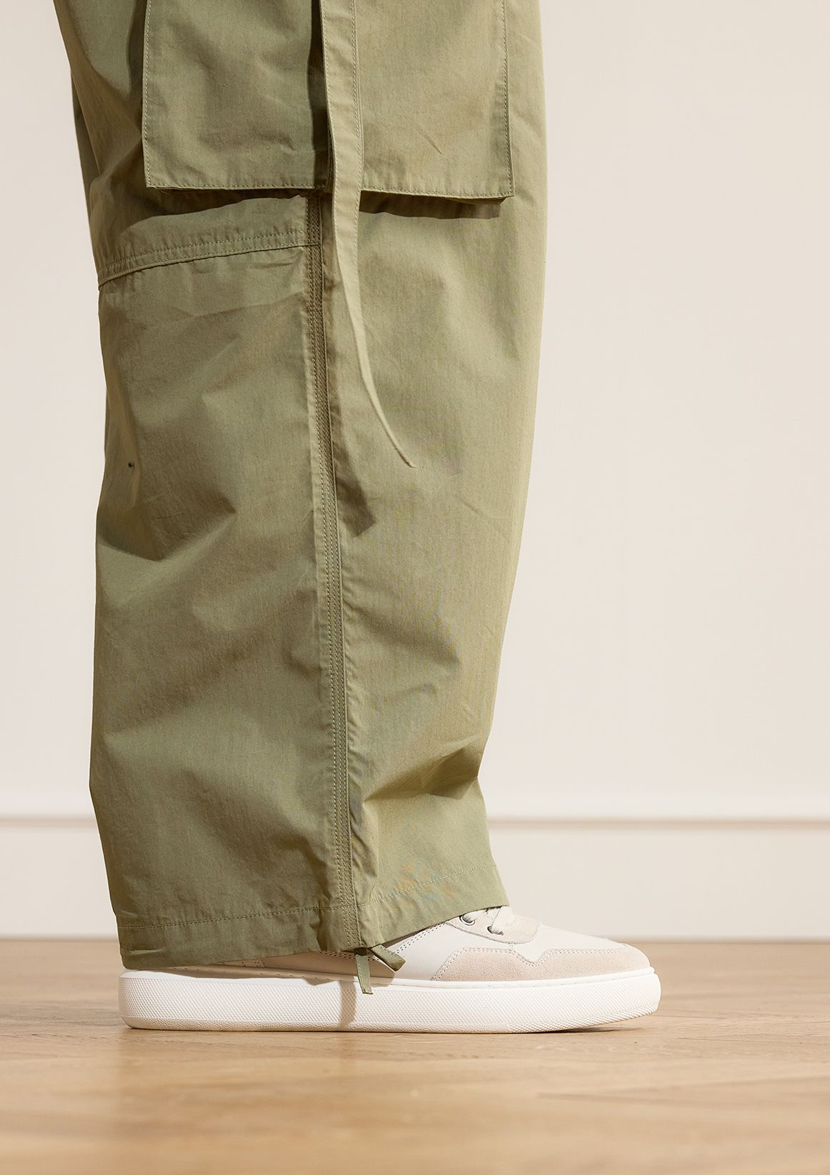 Off White nubuck sneakers