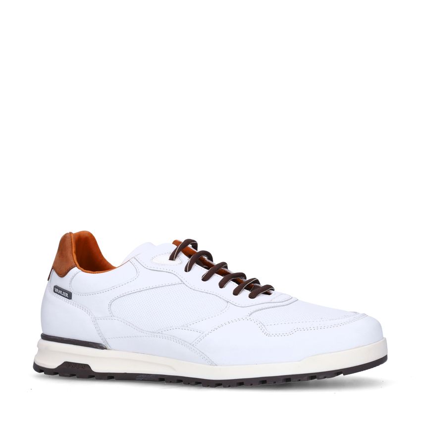 Witte leren sneakers