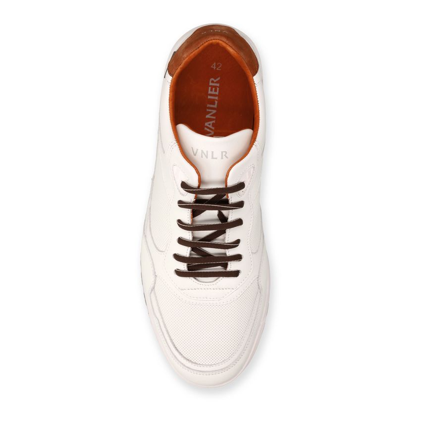 Witte leren sneakers