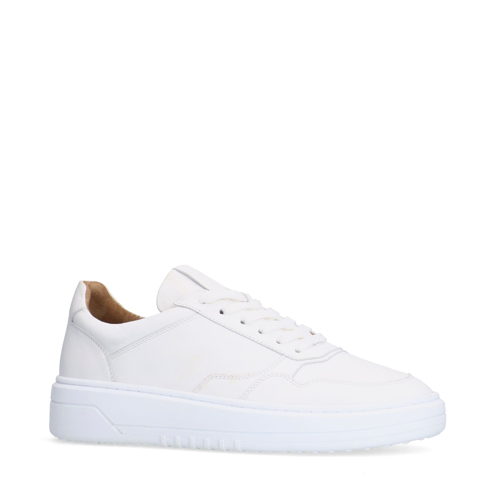 Witte leren sneakers