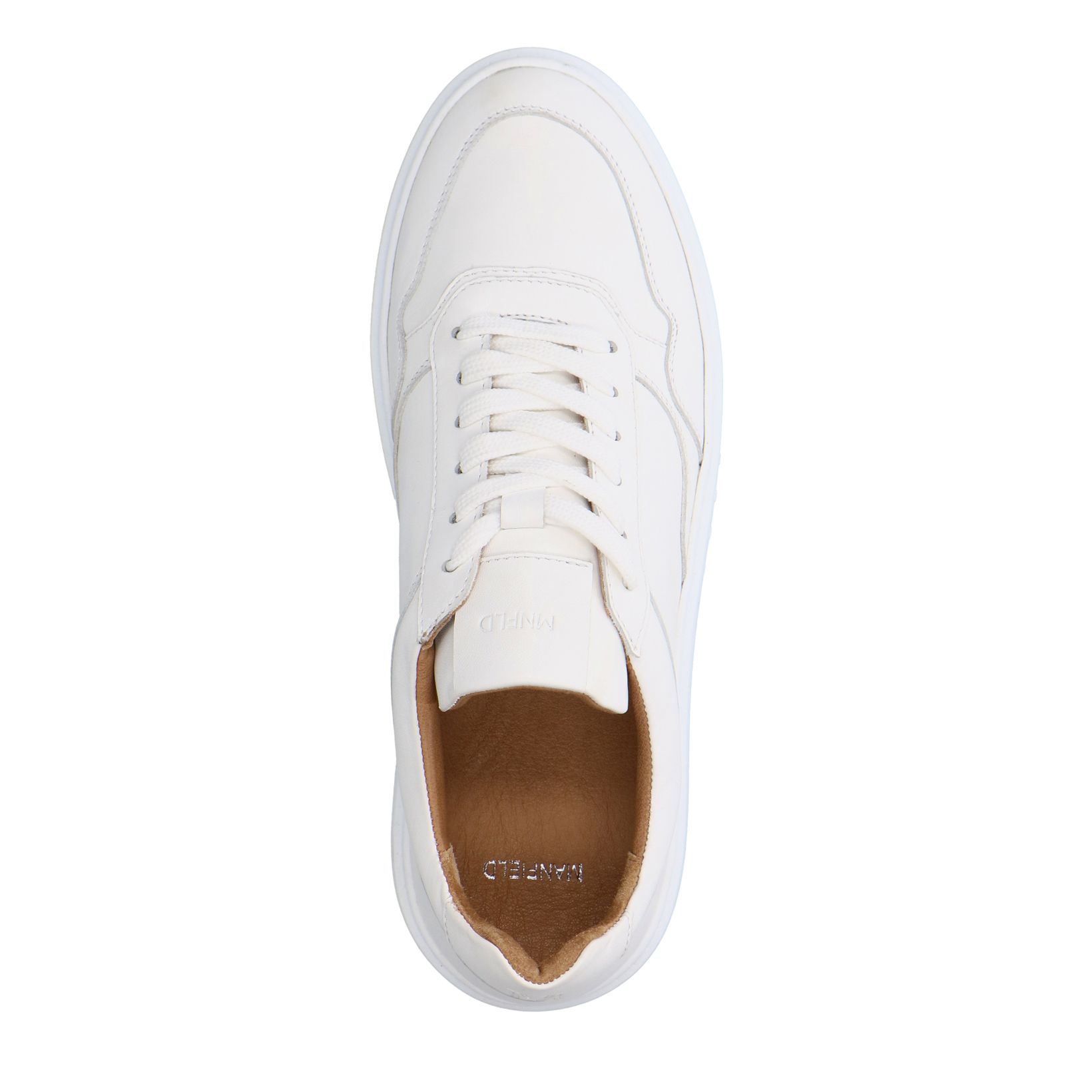 Witte leren sneakers