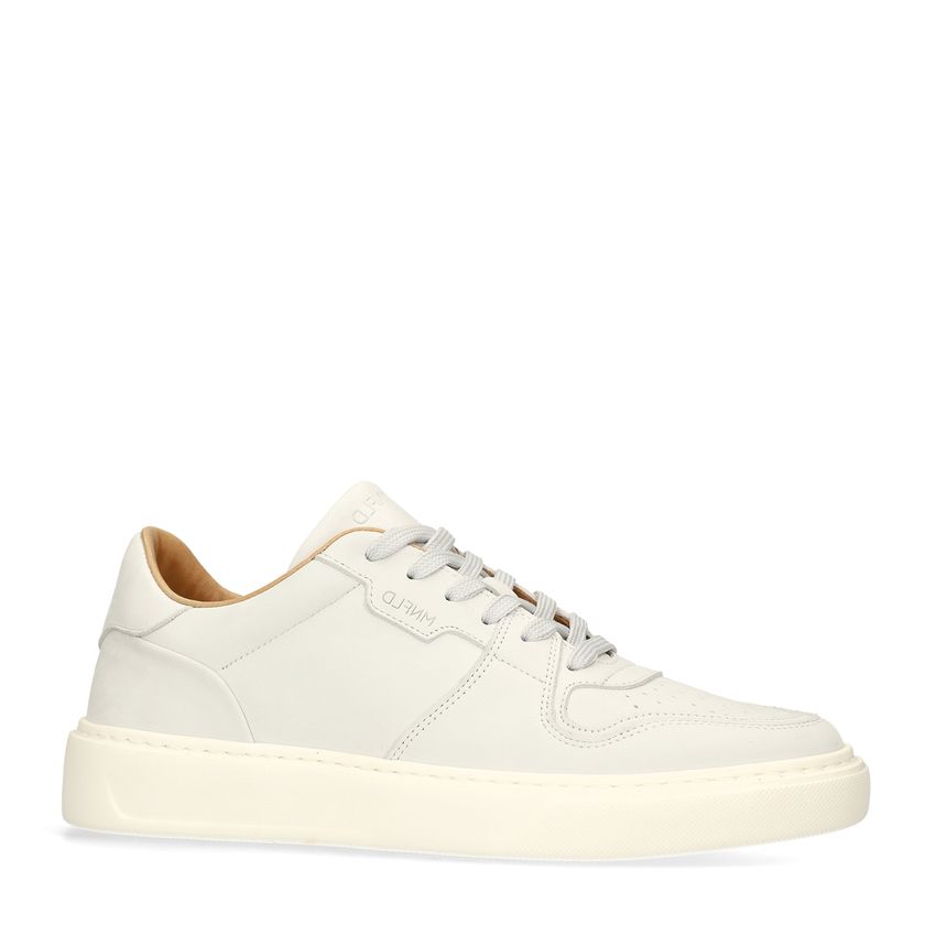 Off white nubuck sneakers
