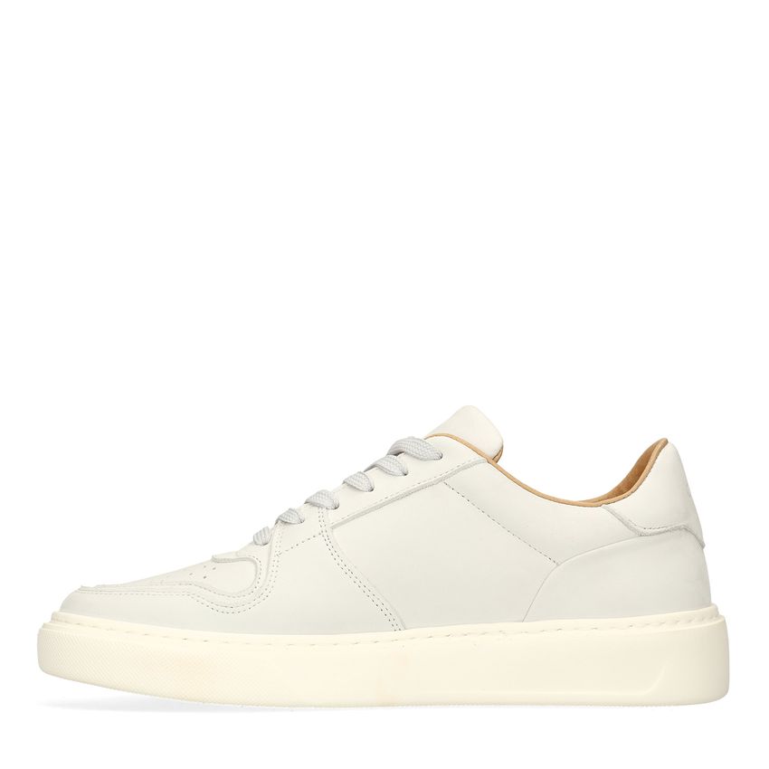 Off white nubuck sneakers