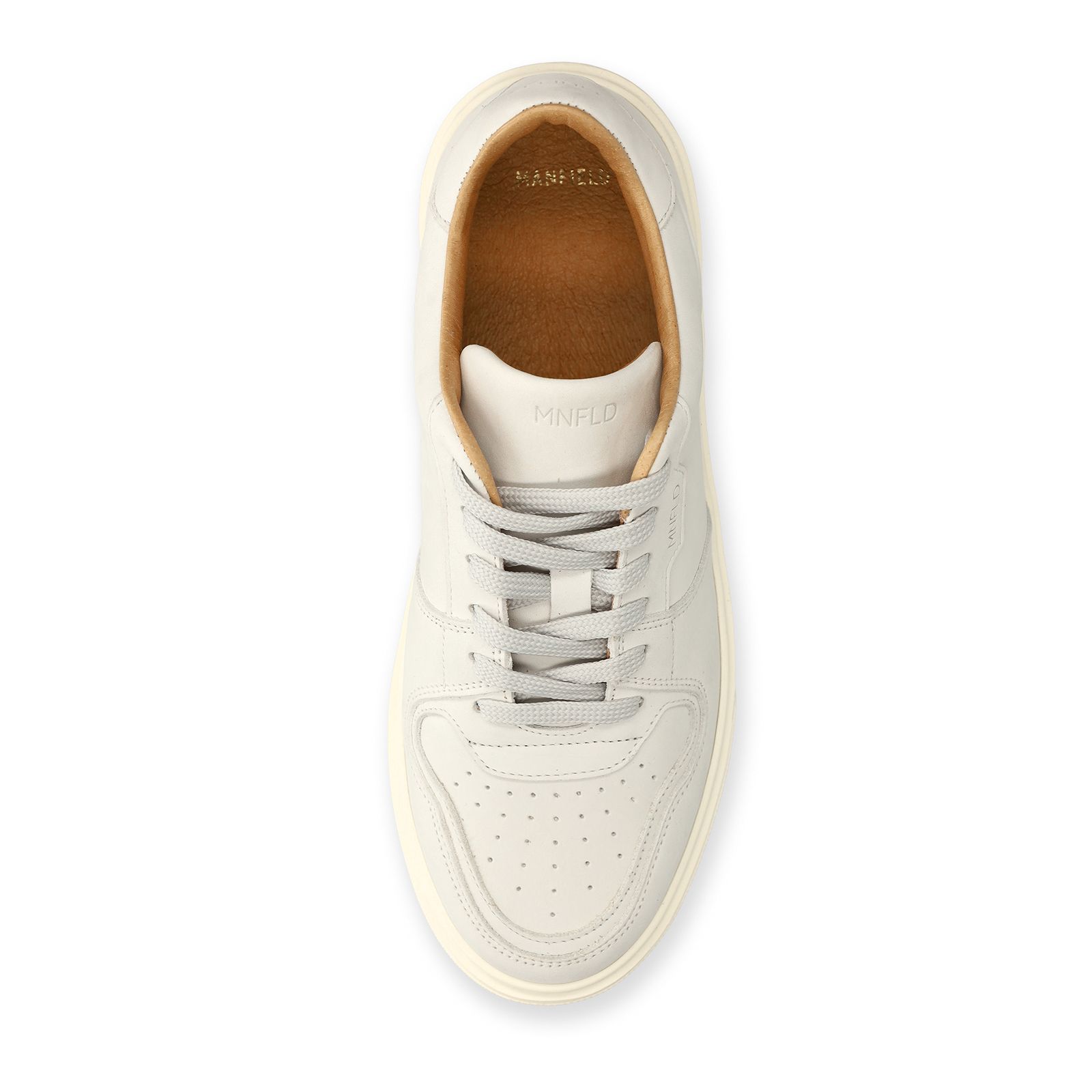 Off white nubuck sneakers