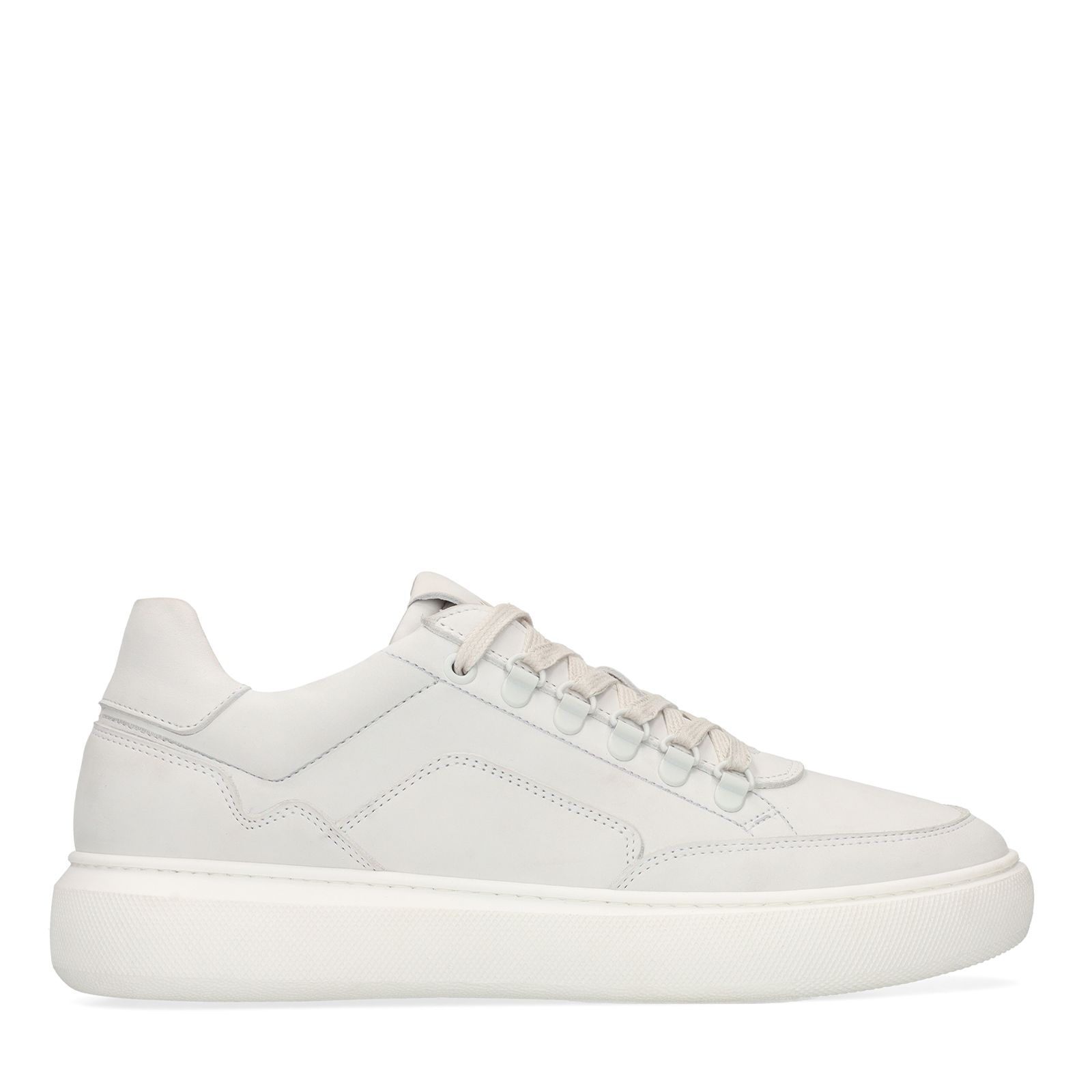 Off white nubuck sneakers
