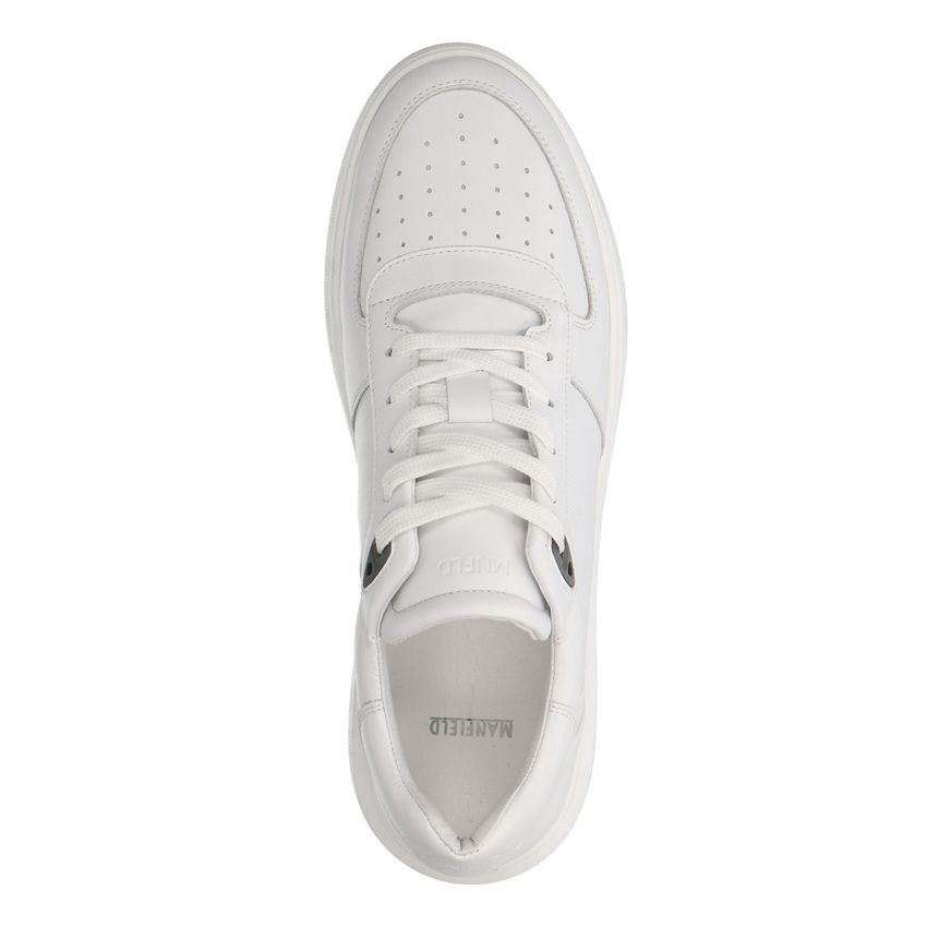 Witte leren sneakers