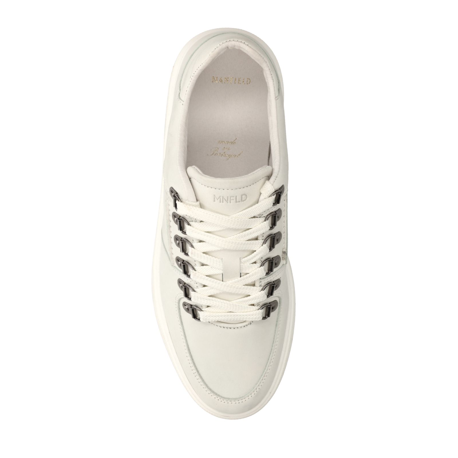 Off white nubuck sneakers