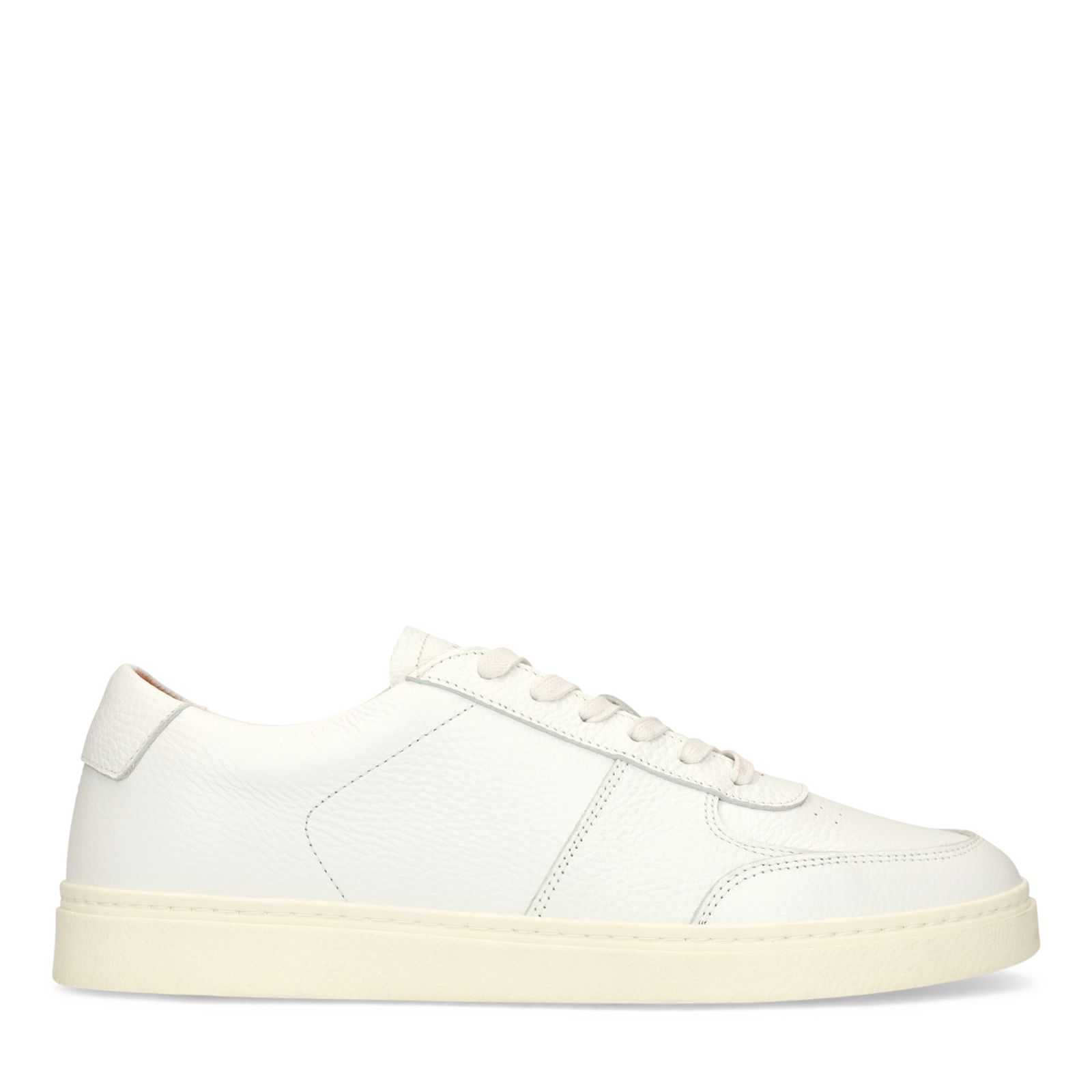 Weiße Ledersneaker