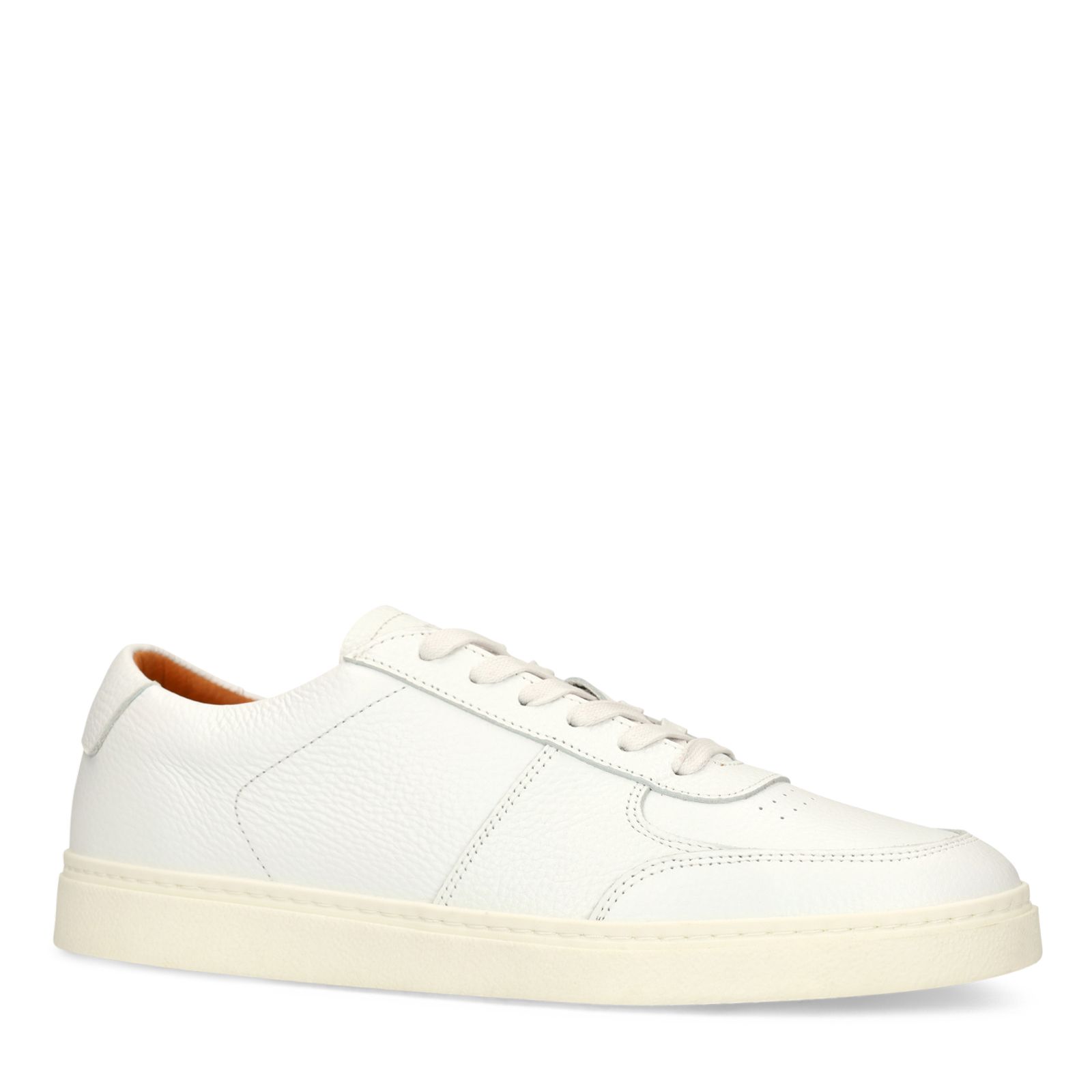 Weiße Ledersneaker