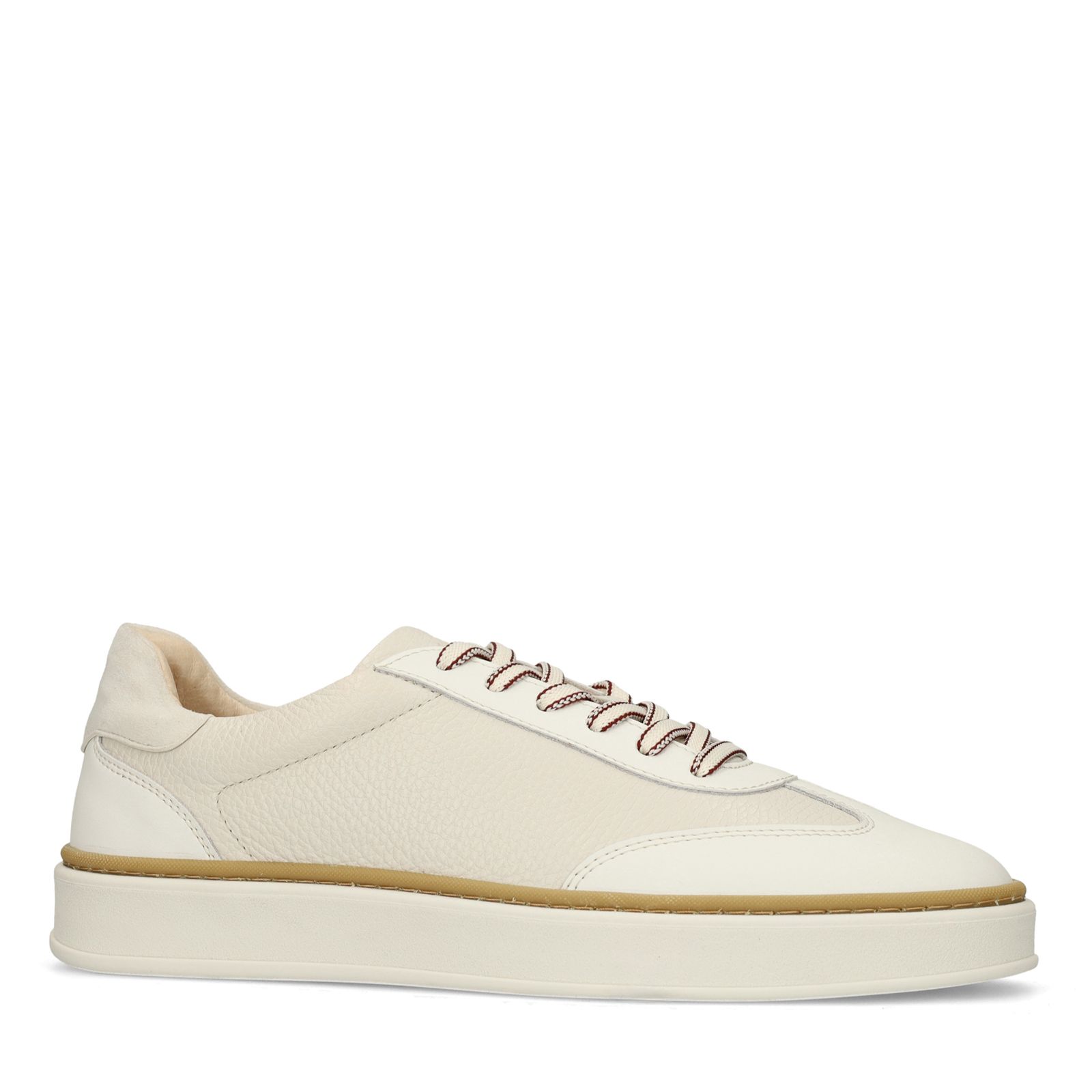 Off white leren sneakers
