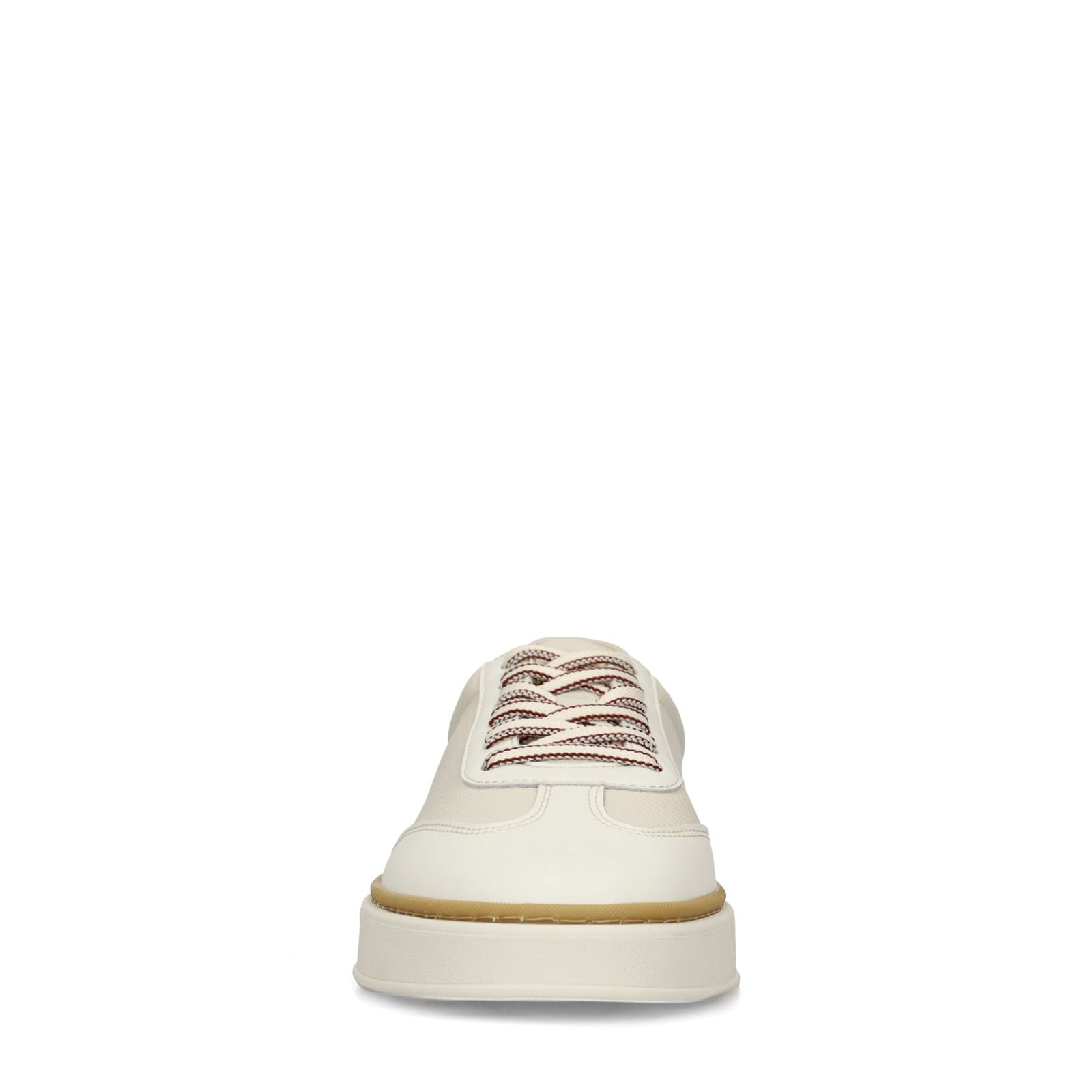 Off white leren sneakers