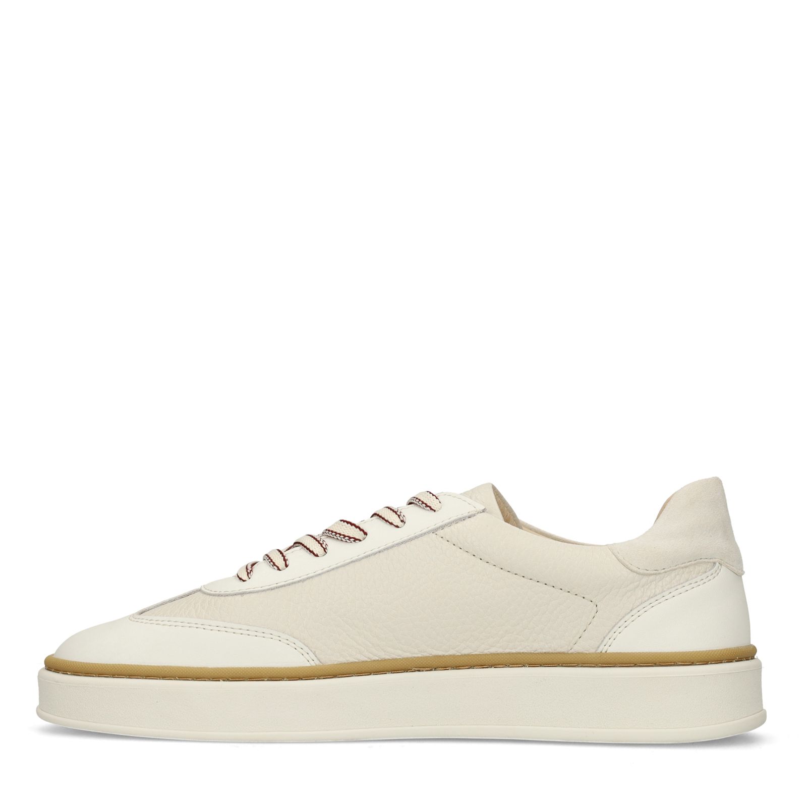 Off white leren sneakers
