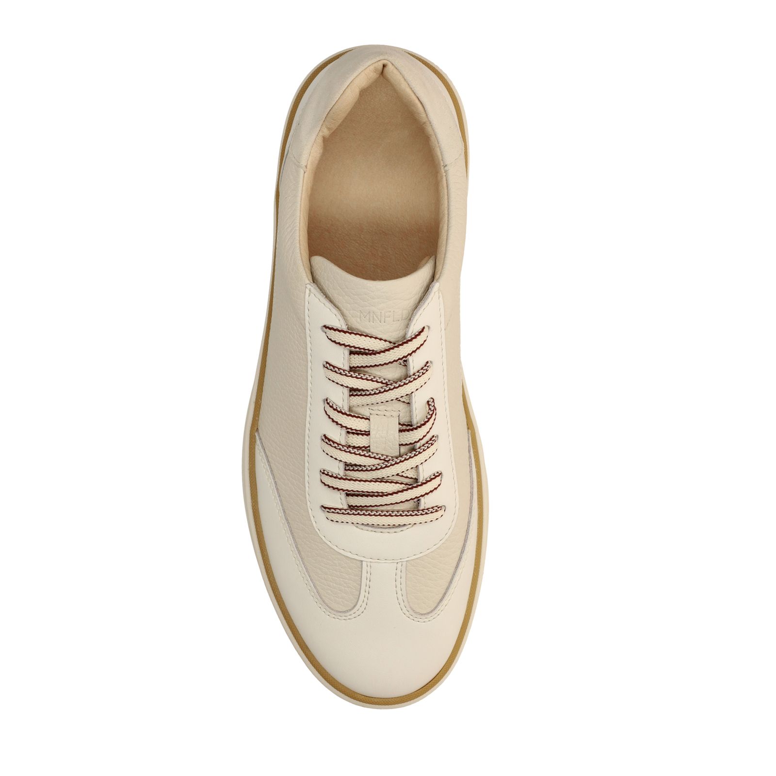 Off white leren sneakers