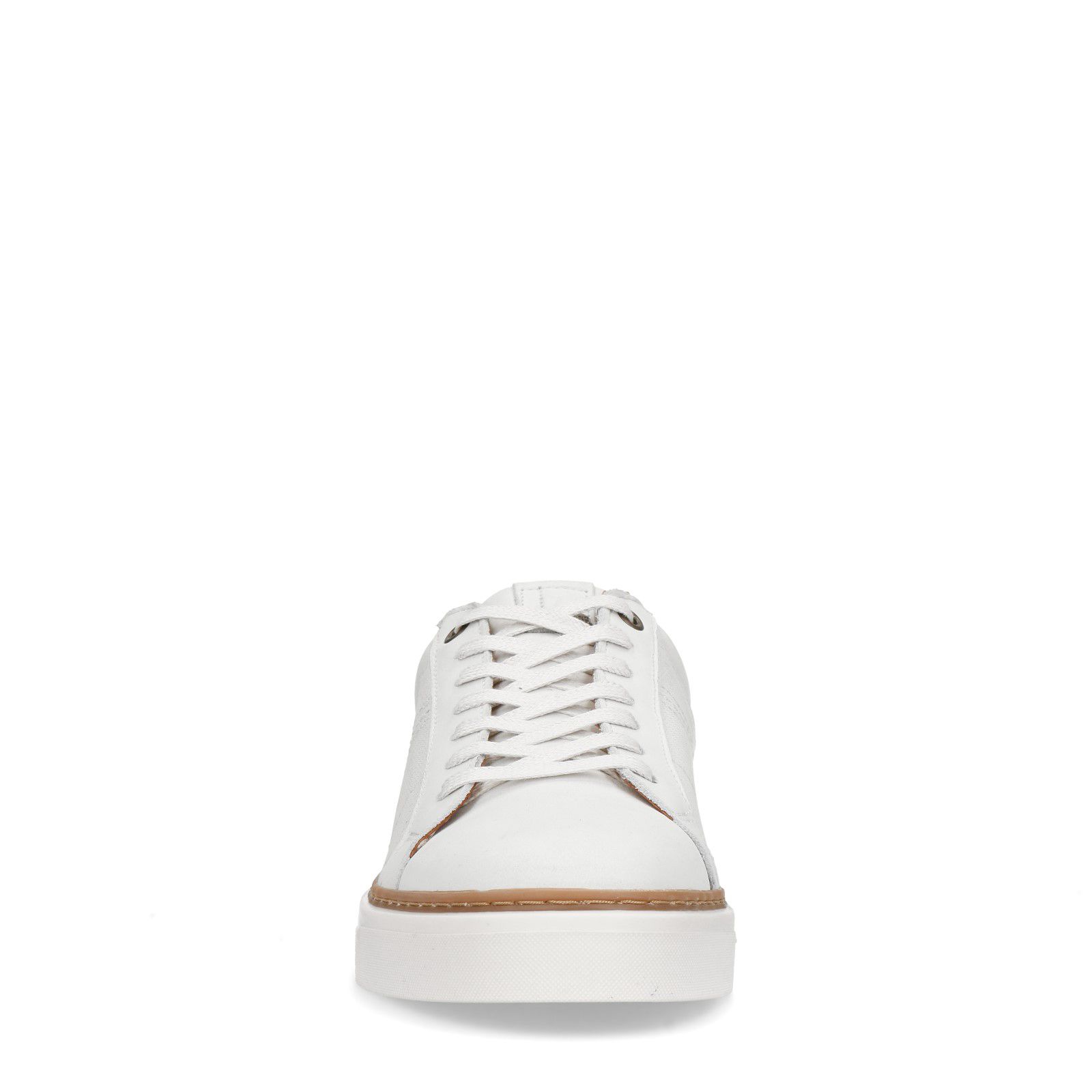 Weiße Sneaker aus Nubukleder